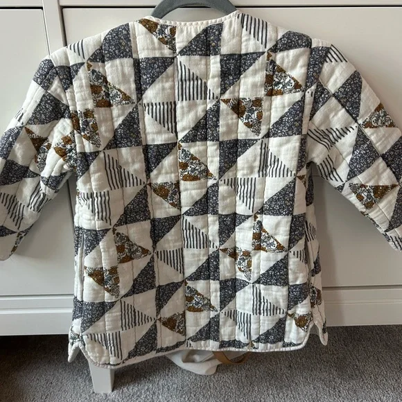 Rylee+ Cru patchwork jacket with buttons size 6/7 - Picture 4 of 6